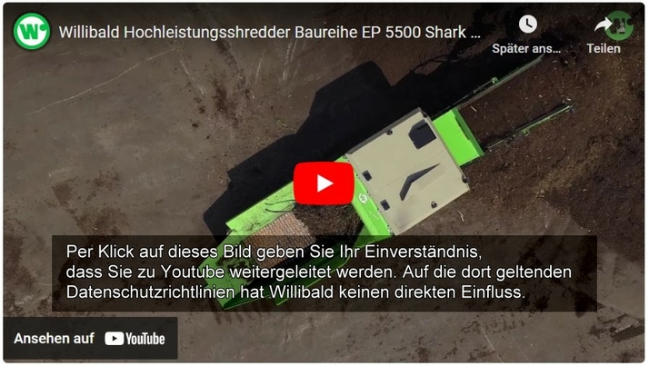 Video EP 5500 Shark - Per Klick auf dieses Bild geben Sie Ihr Einverständnis, dass Sie zu Youtube weitergeleitet werden. Auf die dort geltenden Datenschutzrichtlinien hat Willibald keinen direkten Einfluss.